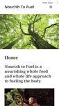 Mobile Screenshot of nourishtofuel.com